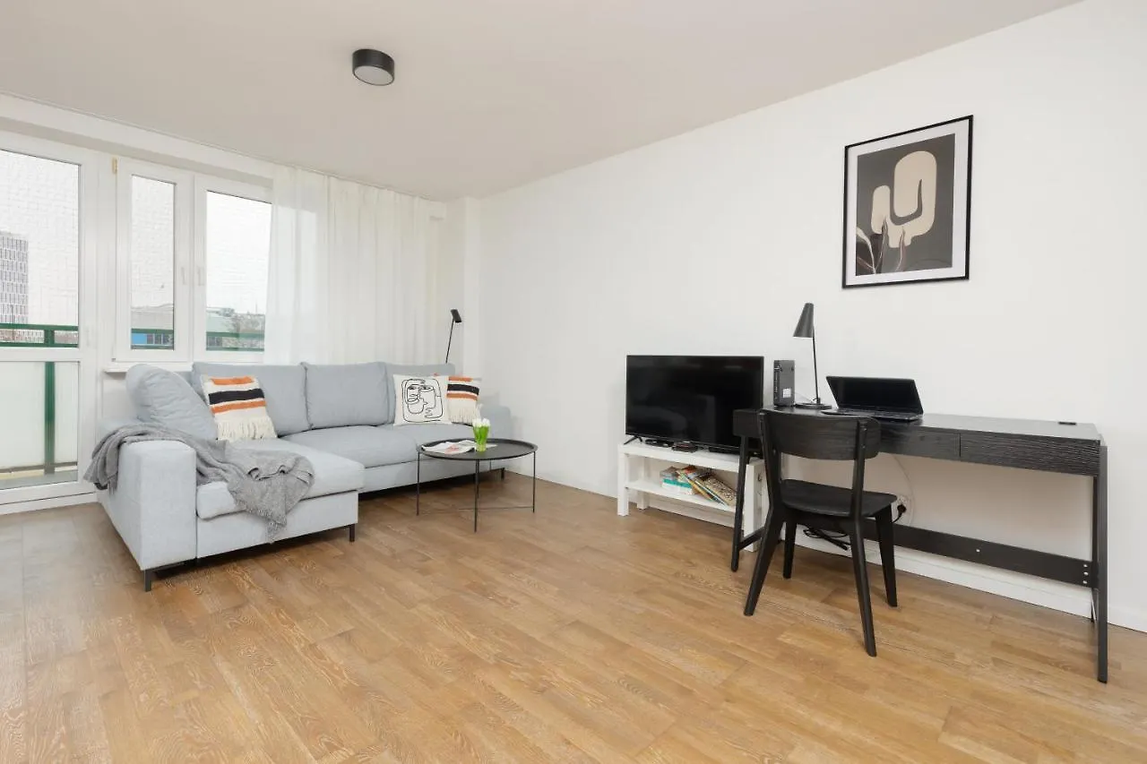 Modern Studio With Balcony Warsaw Mokotow By Noclegi Renters Apartment