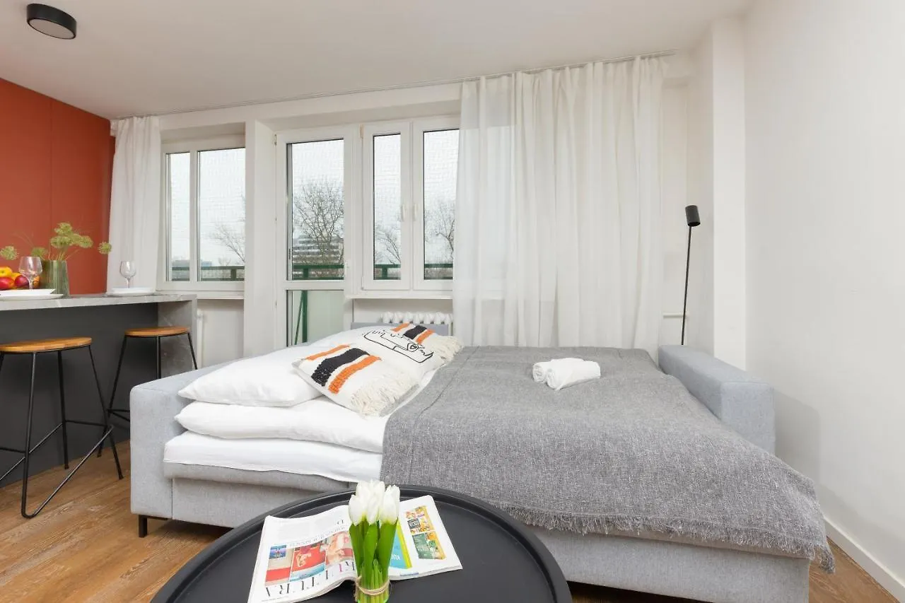Modern Studio With Balcony Warsaw Mokotow By Noclegi Renters