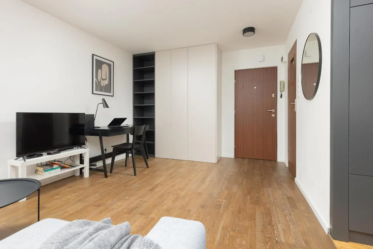 Modern Studio With Balcony Warsaw Mokotow By Noclegi Renters Apartment