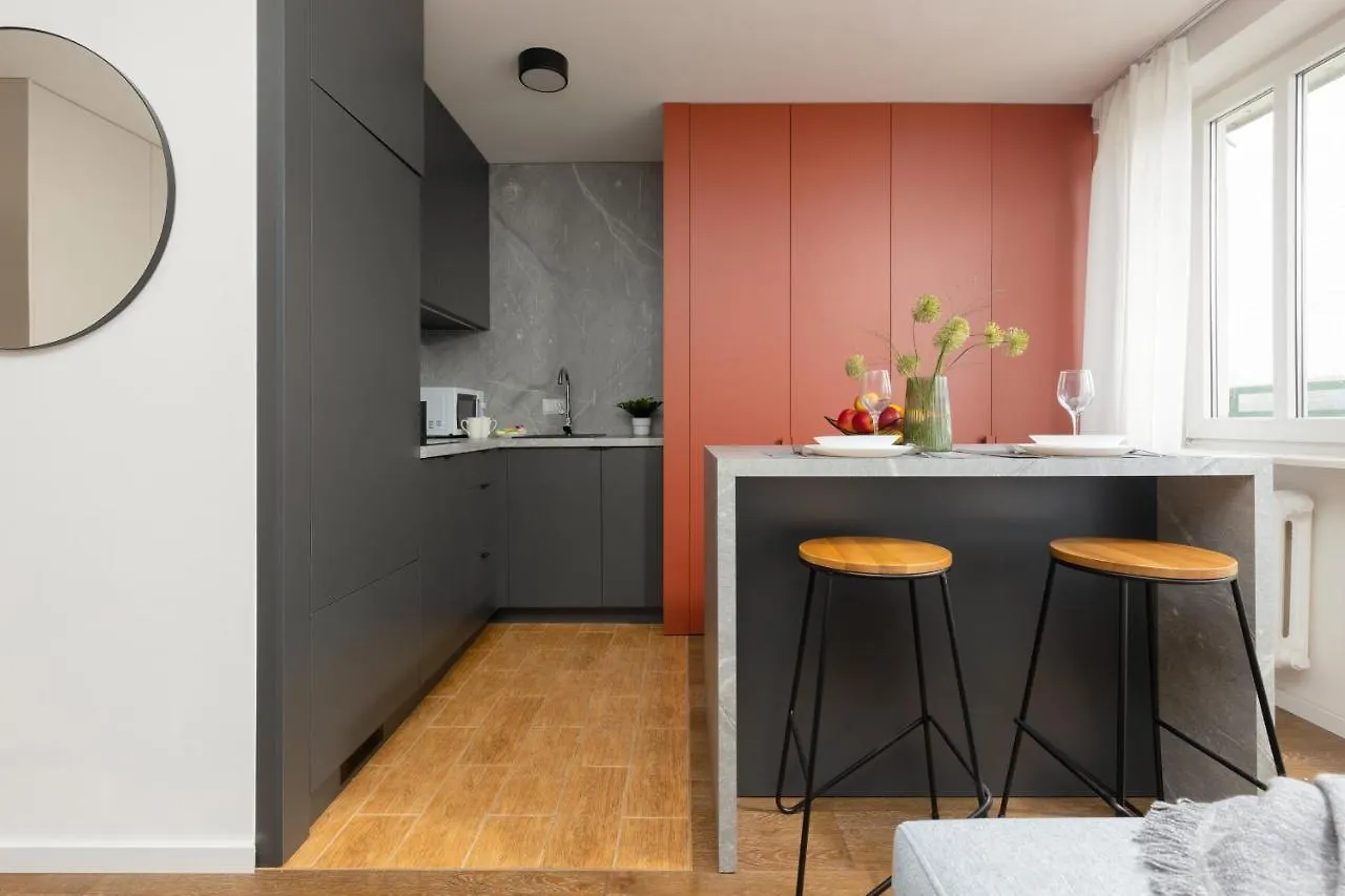 Apartment Modern Studio With Balcony Warsaw Mokotow By Noclegi Renters